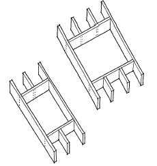 If deep rafters have been selected to accommodate insulation requirements rather than structural requirements, it may be unnecessary to double trimmer rafters. It would rarely be necessary to double the opening headers.