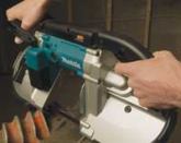 The curved rear grip and large front handle make Makita the most comfortable to use.