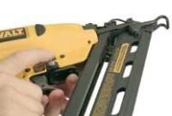 DeWalt's unique depth-of-drive adjustment works great.