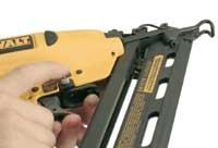 DeWalt's unique depth-of-drive adjustment works great.