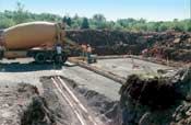 A properly prepared subgrade should be uniformly compacted across the full area of the slab, leveled to within 1/2 inch.