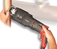 A T-Drill allows tees of various diameters to be branched off tubing without using fittings.