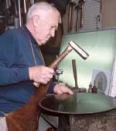 2005 Hall of Fame inductee Marshall Burns may be the last man in the tool industry who can tension a saw blade with a hammer.