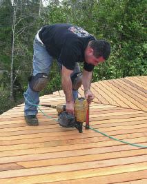 Figure 1. Nailing remains a viable and effective way to fasten decking, particularly when price is a big consideration.