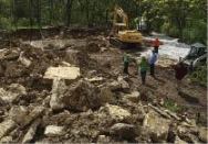 He put $15,000 into his budget for drilling and blasting. But as the excavator kept working, the stone started to peel back easily in nice flat slabs.