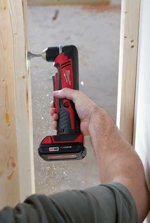 Milwaukee cordless right angle drill/driver