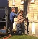 An anonymous YouTube video - from which this still image was taken - alerted EPA investigators to a Rockland, Maine, job site, where workers had made no effort to contain lead paint debris.