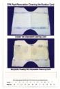 The EPA's recent decision not to require third-party cleaning verification means that contractors will be allowed to continue doing their own post-project cleaning evaluations using EPA-provided cards like this one. The white Swiffer-type cleaning cloth is wiped over not more than 40 square feet of the work area and compared - through the rectangular cutout near the bottom of the card - to the "Marginally Passing" cleaning cloth pictured. If the shade of the actual cloth is lighter than the sample, the work area can be considered sufficiently clean.