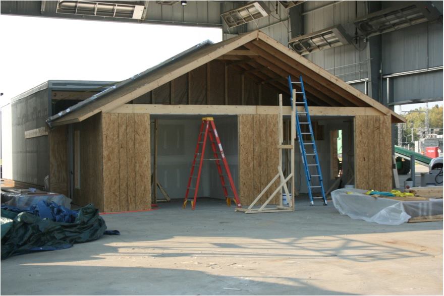A full-scale test building set up in the Institute for Building and Home Safety (IBHS) wind research facility in South Carolina is providing insight into gable-end reinforcement methods required by Florida’s building code.
