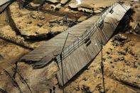 A destroyed section of the Rockaway boardwalk in the heavily damaged Rockaway section of Queens.



 