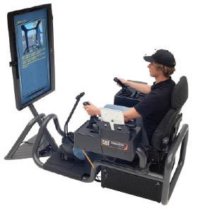 Recently developed heavy-equipment simulators from Caterpillar help both civilian and military trainees develop basic skills without burning fuel or risking the real-world consequences of a rookie mistake.