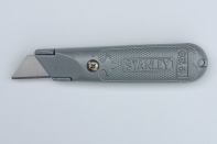 Classic Drywall Knife Sometimes tool manufacturers get it right the first time. Stanley’s fixed-blade No. 199 cast-aluminum utility knife — complete with its fleur-de-lis — was introduced in 1936 for cutting fiberboard, and it’s still one of the most popular knives for ripping drywall panels. To rip panels, experienced rockers commonly start by pinching their tape-measure blade at the required dimension on the panel edge, holding their knife against the tape’s blade hook, and pulling both hands along the panel to score the face paper. The knife blade on the Stanley (and on some other fixed-blade knives) extends about 1/4 inch farther than typical retractable blades do, which makes it easier to hold it against the tape’s hook. As a bonus, the extended blade doesn’t wiggle. The classic knife (model 10-209, stanleytools.com) costs about $6 to $8. — Bruce Greenlaw