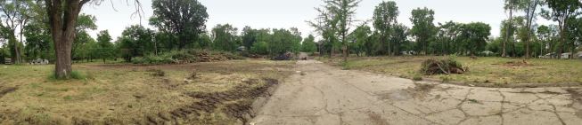With one successful urban land-clearance project already under its belt (shown), the nonprofit Detroit Blight Authority has embarked on a second, in the city’s Brightmoor neighborhood. The first week’s work in Brightmoor — a 500-lot area containing about 70 vacant structures — yielded 700,000 pounds of trash, 200 discarded tires, 14 abandoned boats, and, sadly enough, one unidentified body.