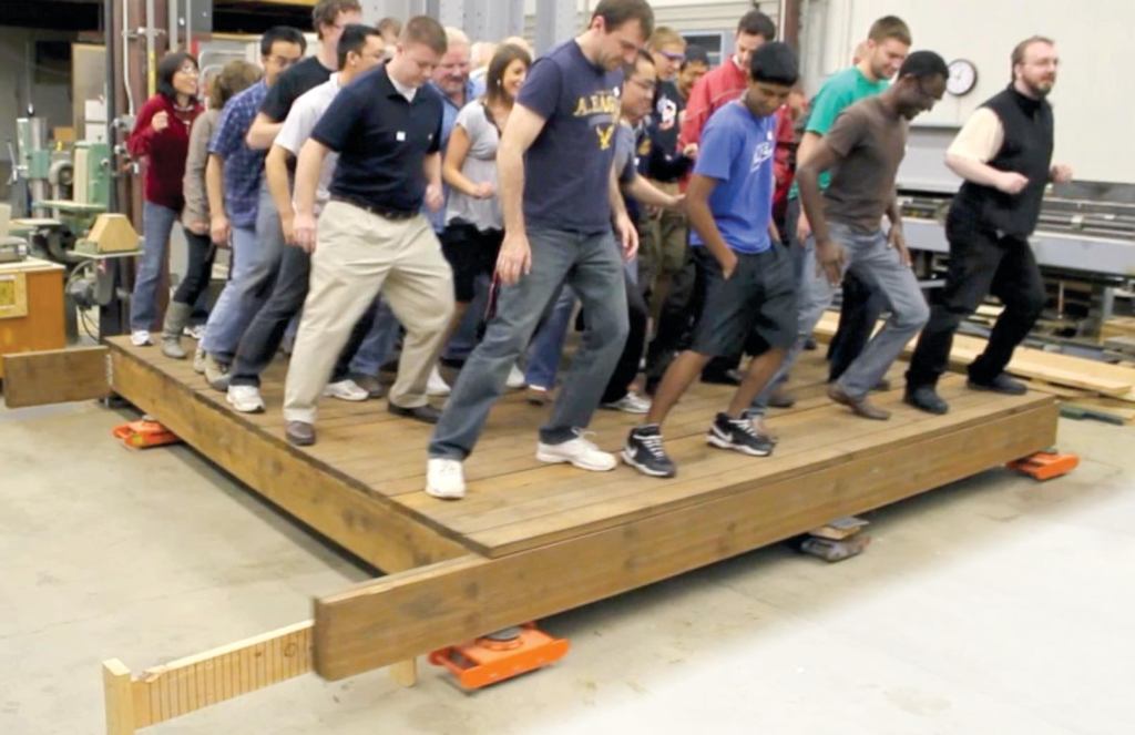 Lateral-load testing done at Washington State University incorporated real-life scenarios. The results may affect future deck codes.