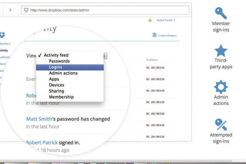 Dropbox for Business provides a central administrative console where you can manage members. Members can add and edit, but they can’t permanently delete files in the company’s Dropbox. The administrator always has tools to recover damaged or deleted files.