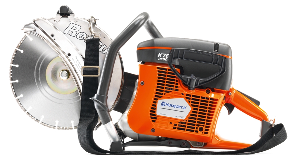 First responders referred to a gas powered rescue saw. The Husqvarna model K760 is one of many available models.
