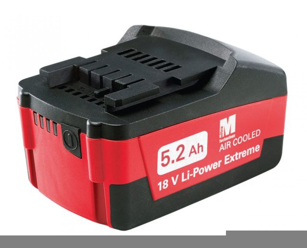 Metabo’s Ultra-M 5.2 Ah Battery stores the most power of any 18-volt tool battery currently available.