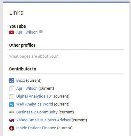 To improve your author rank, edit your Google+ profile to include a list of websites for which you provide content.