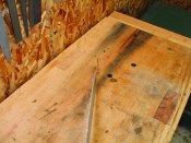 The kink that you can see looking down the blade must be taken out for proper performance.