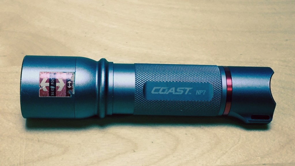 A focusing LED flashlight