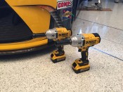 New High Torque Impact Wrenches next to Matt Kenseth’s No. 20 Toyota at an event at the NASCAR Hall of Fame in Charlotte, NC.