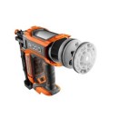 You can tell from the exploded view that like a pneumatic, the gun has a cylinder and piston.