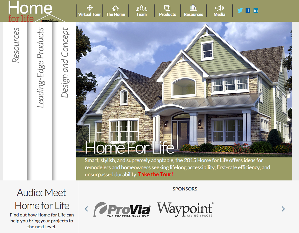 Opening web page for www.homeforlife.net
