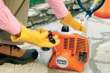 The model number can be found on the cover near the starter cord.