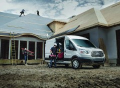 Ford's Transit van on the jobsite