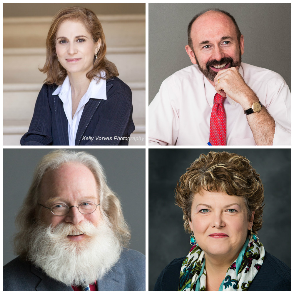 Clockwise from top left: Cary Bernstein, John Rusk, Karman Hotchkiss, and Erik Listou