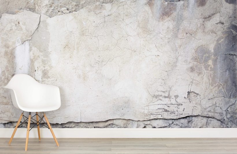 Murals Wallpaper in Cracked Concrete