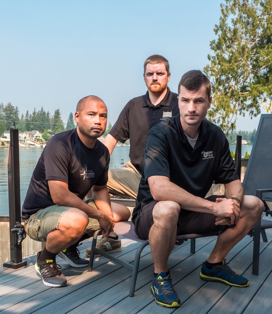 Phil deLeon, Kyle Bannister, and Jason Katwijk (left to right)