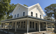 19th century house in Sarasota County, Fla., with generous overhangs.