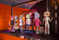 Display from "You Say You Want a Revolution? Records and Rebels 1966-70," London, Victoria & Albert museum