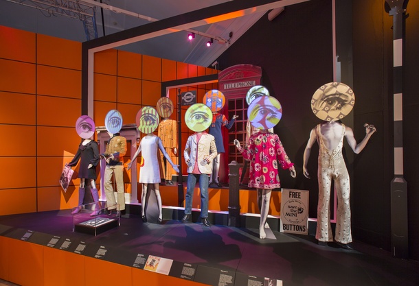 Display from "You Say You Want a Revolution? Records and Rebels 1966-70," London, Victoria & Albert museum