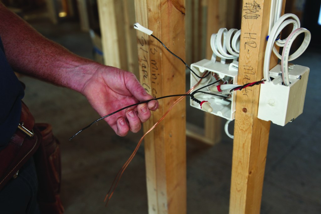 A pigtail is a short length  of conductor that is added  to a junction to connect to a  device (such as a switch or  receptacle). The alternative  would be to attach the  conductors directly to the  device. With the pigtail  connection, the circuit would  not be interrupted if the  device failed or was removed.