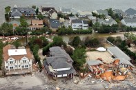 Breezy Point, New York, on November 14, 2012, in the wake of Hurricane Sandy. (U.S. Navy photo by Chief Mass-communication Specialist Ryan J. Courtade)