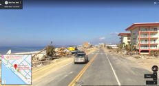 A Google camera car drove down Highway 98 in Mexico Beach, providing an up-close tour of Hurricane Michael's aftermath.