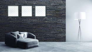 Modern dining-room interior.3d render.