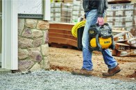 DeWalt’s lightweight, 60-volt Max compressor can speed up punch-out work by making air more mobile.