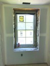 The rubble stone farmhouse walls were 18 inches thick. New windows were installed, set flush to the outside of the walls.