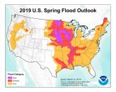 Large portions of the Midwest are predicted to experience major flooding through May, according to NOAA.