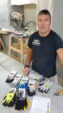GRX’s new line of work gloves covers a wide variety of materials and includes a new “cut” series that will hold back a fresh utility knife blade. True story.