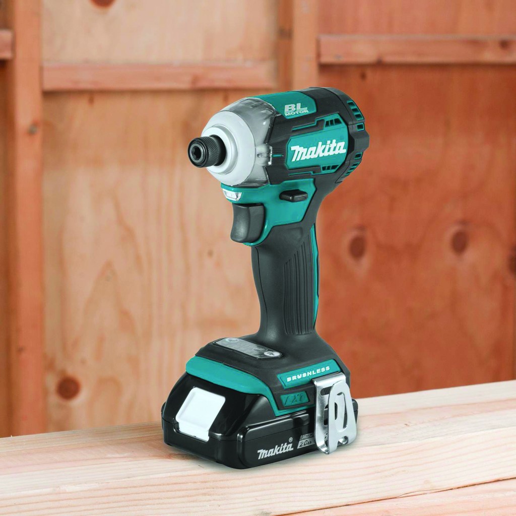 The Makita XDT12Z is compact, powerful, and versatile. Its Quickshift control panel makes this a go-to tool in all phases, from trim screws to cabinet doors to structural screws.