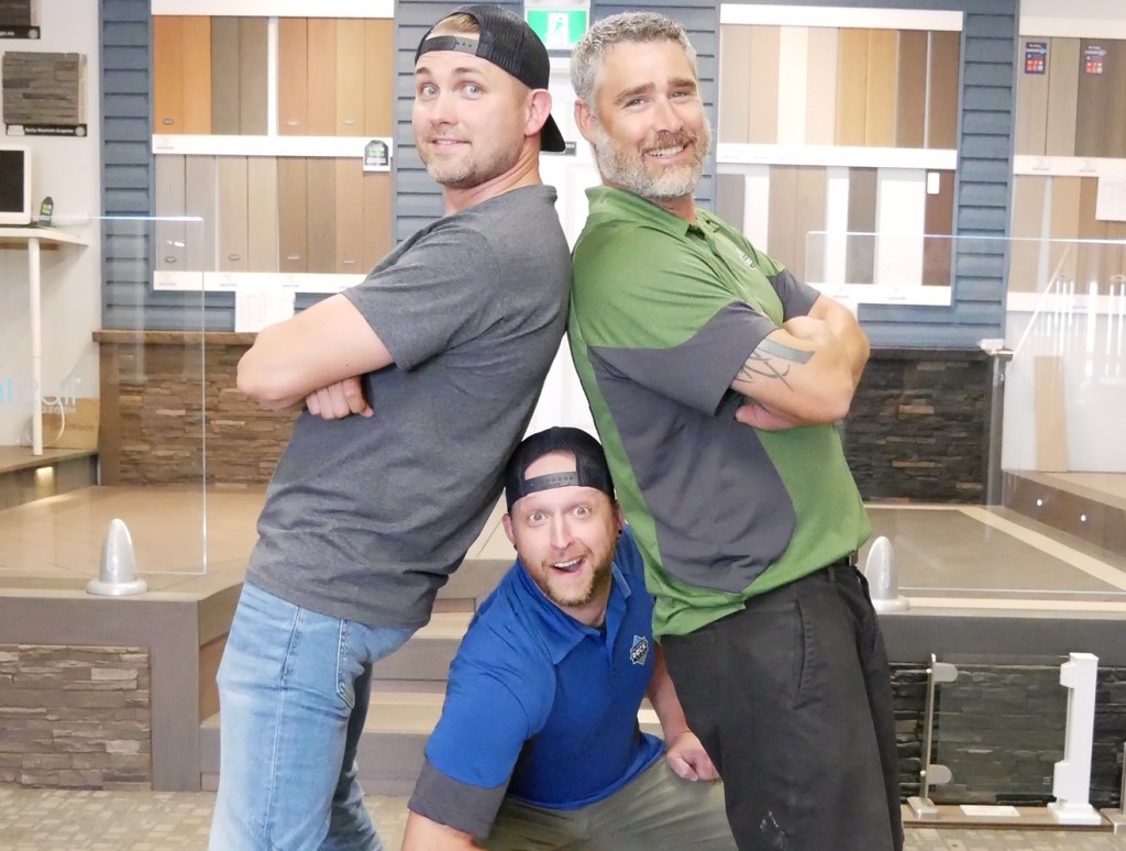 Shane Chapman, Justin MacRae and Wade Laurent  (From left to right), The Ultimate Deck Podcast team.