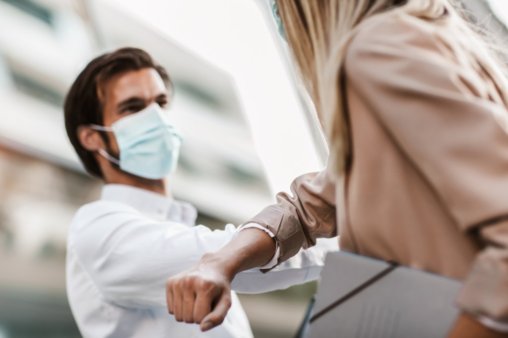 In the current climate, there seems no a better way to seal a deal than with an elbow bump.