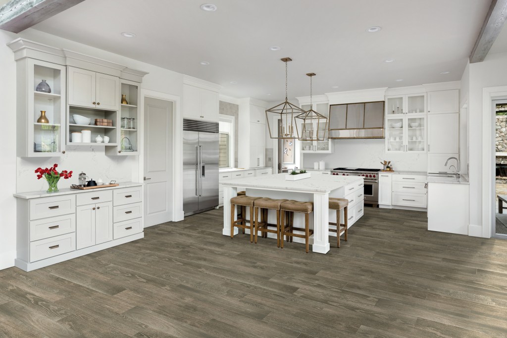 kitchen in newly constructed luxury home