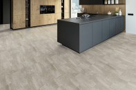 3d rendering. loft apartment with living room and kitchen.