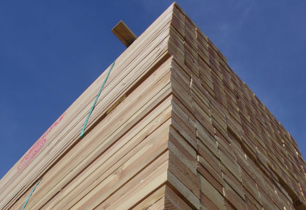 Stack of framing lumber