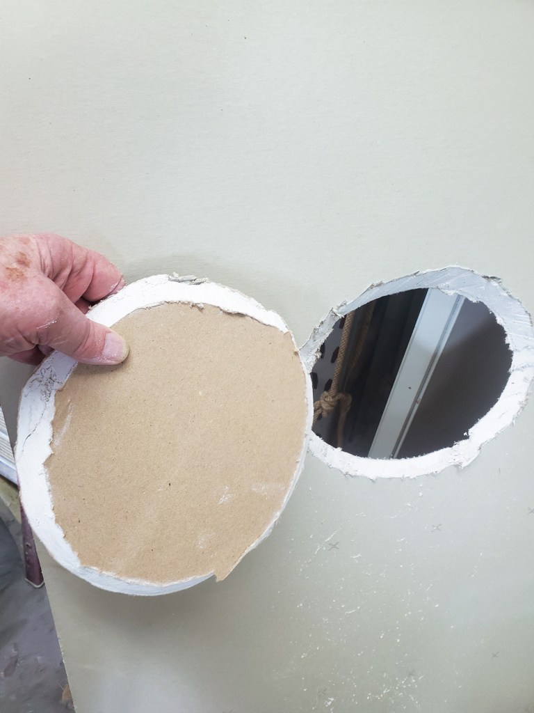 A little less angle is better than too much as the mud buildup can make it hard for the piece to fit in flush with the surface.
